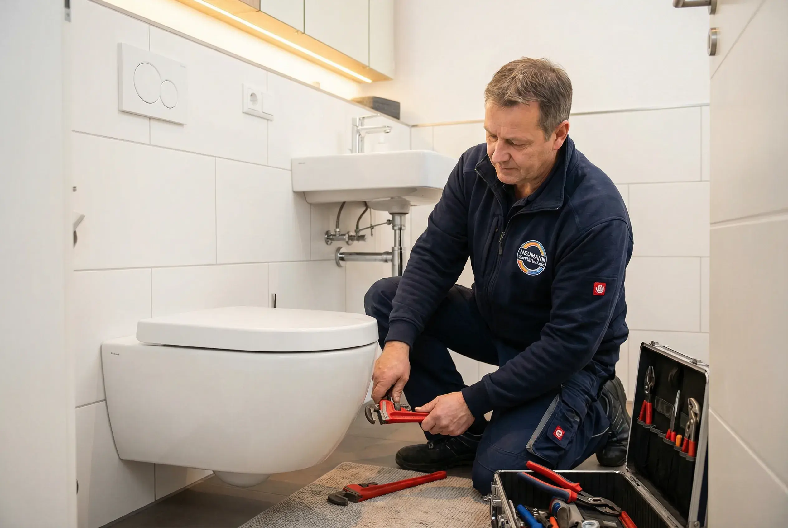 Sani Neumann Techniker bei der Arbeit